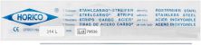 Stahlcarbo®-Streifen mit Lücke 314L 0,02mm, 4mm, doppelseitig (Horico)