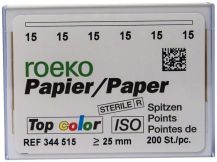 ROEKO Papierspitzen Top color Normalpackung Gr. 015 weiß (Coltene Whaledent)