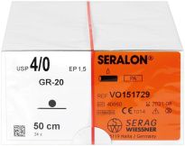SERALON® blau 50cm 4/0 GR20  (Serag - Wiessner)