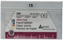 Papierspitzen safety color Gr. 015 weiss 200er (Alfred Becht)