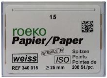 ROEKO Papierspitzen weiss Normalpackung Gr. 015  (Coltene Whaledent)