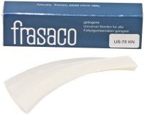Universalstreifen gebogen 75 mm lang Glasklar transparent 0,08mm dick 8,5mm breit (Frasaco)