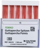 ROEKO Guttapercha-Spitzen rosa (ISO)-Schiebeschachtel Gr. 015 (Coltene Whaledent)