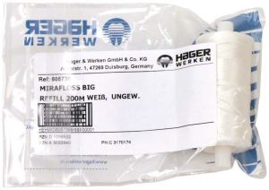 Mirafloss® Big Refill weiß, ungewachst (Hager & Werken)