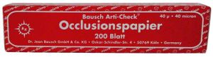 Arti-Check® Occlusionspapier 40µ Heftchenpackung - rot (Bausch)
