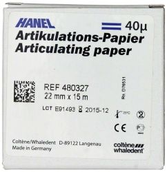 HANEL Artikulationspapier 22mm 40µ blau (Coltene Whaledent)